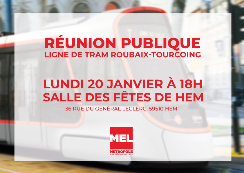 Réunion publique : Tramway Roubaix-Tourcoing