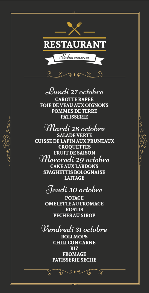 Schumann 27-31 ocotbre